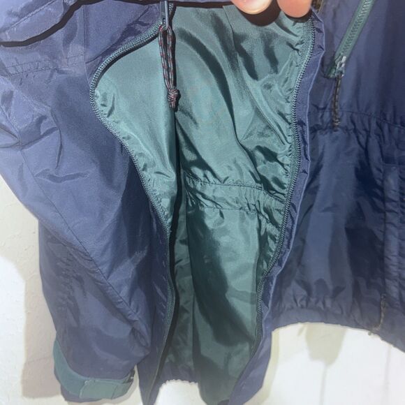 Vintage Columbia Jacket Mens Large Blue Pullover Hooded Jacket - Picture 3 of 7